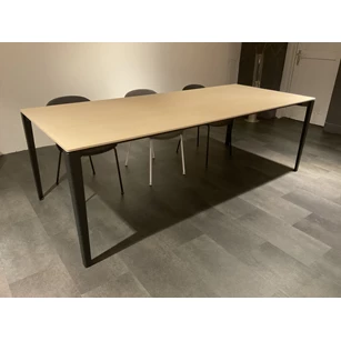 Eettafel Zen blad eik hout romantic white Crest