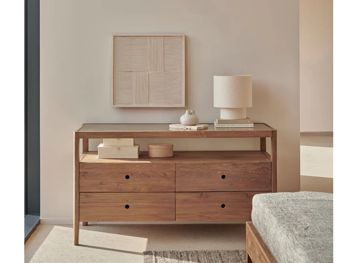 Front slaapkamer Ladekast Spindle reclaimed teak 14177 Ethnicraft