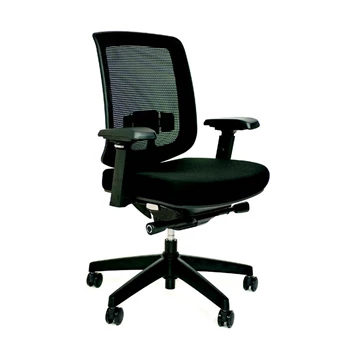 TEC05 ERGONOMISCHE BUREELSTOEL BLACK schuin