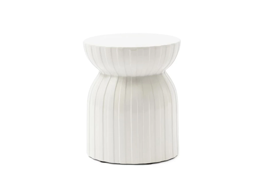 Bijzettafel Sintra Puur Wit Ø35cm