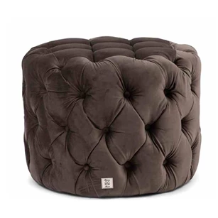 Opera Voetenbank Dia 55, fluweel III, antraciet