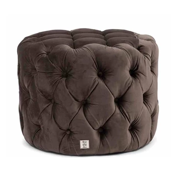 Opera Voetenbank Dia 55, fluweel III, antraciet