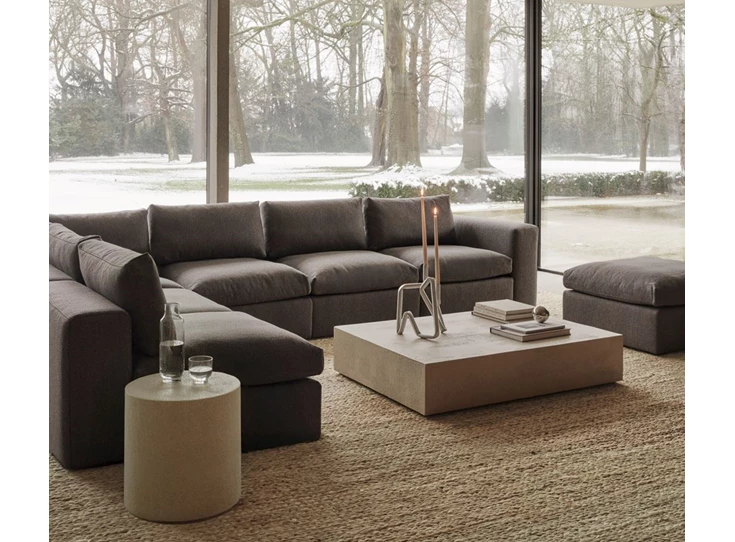 Sfeerfoto Sofa Mellow 1-zit zonder armen 20030 granite Ethnicraft