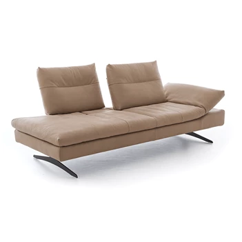 Ottoman Seventy5 leder taupe Willi Schillig