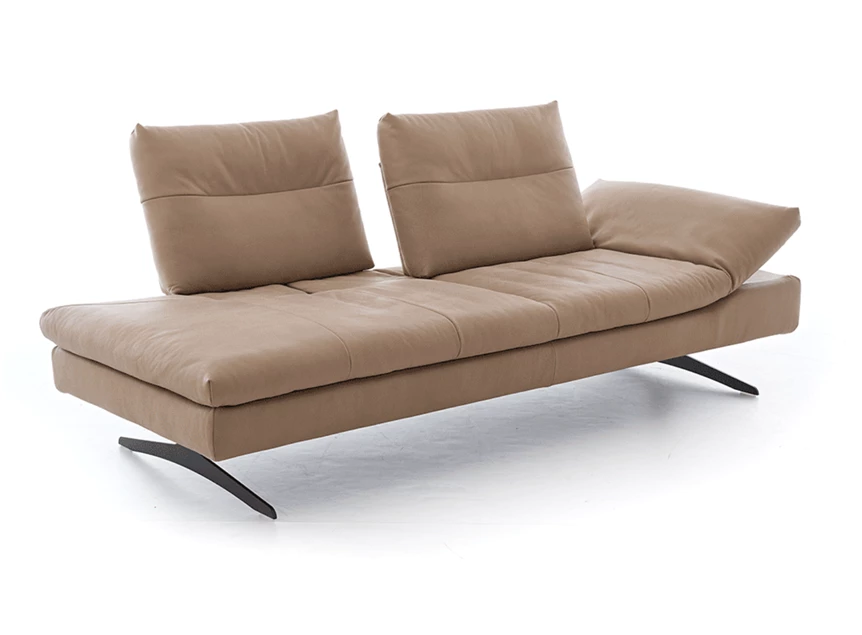 Ottoman Seventy5 leder taupe Willi Schillig