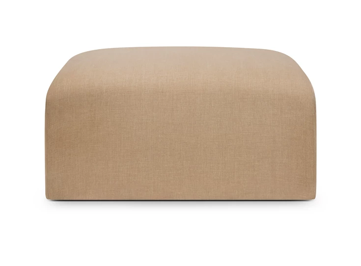 Front Voetenbank Bulky 20021 stof Light Sepia Ethnicraft