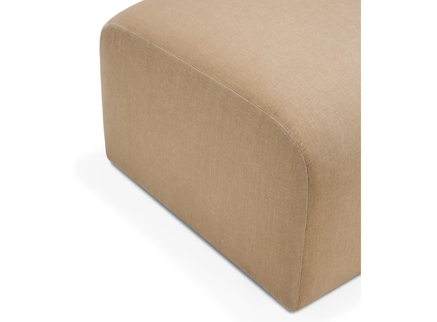 Zijde Voetenbank Bulky 20021 stof Light Sepia Ethnicraft