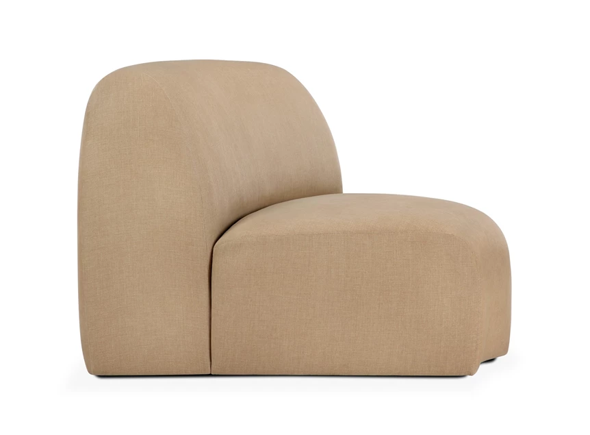 Zijkant Halfronde hoek 45° Bulky 20019 Light Sepia Ethnicraft