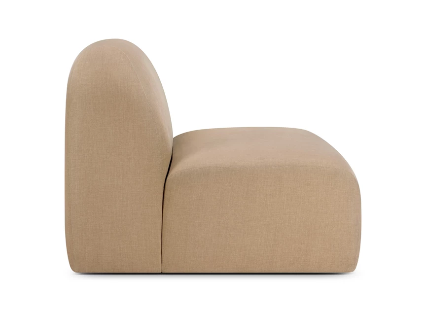 Zijkant 1-zit zonder armen Bulky 20016 Light Sepia Ethnicraft