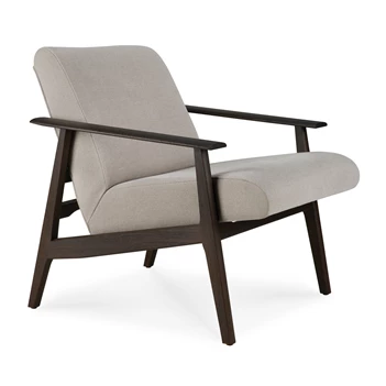 Bijzetzetel Teak Aspekt Dark Brown Lounge Chair 10670 Ethnicraft