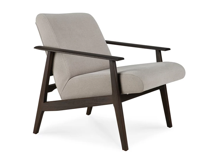 Bijzetzetel Teak Aspekt Dark Brown Lounge Chair 10670 Ethnicraft