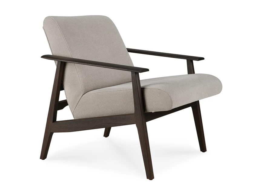 Bijzetzetel Teak Aspekt Dark Brown Lounge Chair 10670 Ethnicraft