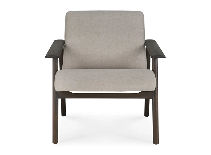 Front Bijzetzetel Teak Aspekt Dark Brown Lounge Chair 10670 Ethnicraft