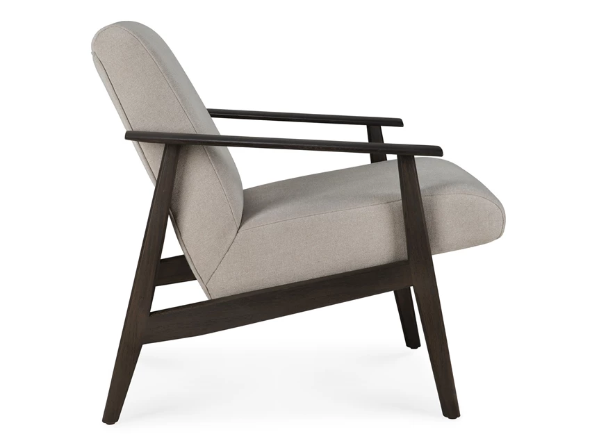 Zijkant Bijzetzetel Teak Aspekt Dark Brown Lounge Chair 10670 Ethnicraft