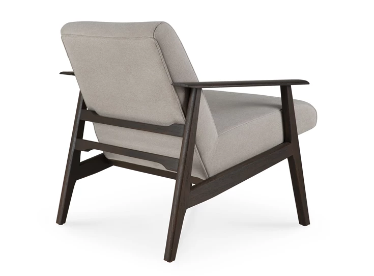 Achterkant Bijzetzetel Teak Aspekt Dark Brown Lounge Chair 10670 Ethnicraft