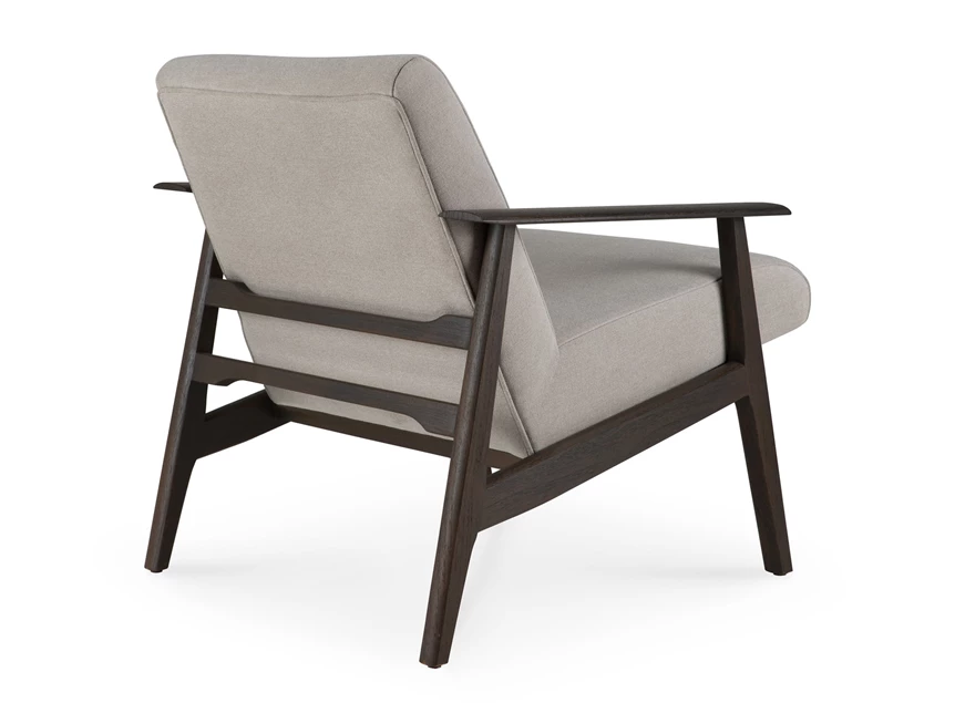 Achterkant Bijzetzetel Teak Aspekt Dark Brown Lounge Chair 10670 Ethnicraft