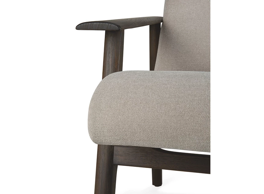 Armleuning Bijzetzetel Teak Aspekt Dark Brown Lounge Chair 10670 Ethnicraft