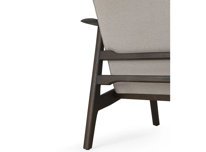 Onderstel Bijzetzetel Teak Aspekt Dark Brown Lounge Chair 10670 Ethnicraft