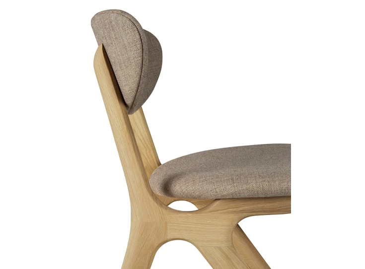 Zijde Eetkamerstoel Oak Eye Dining Chair Warm Grey 50669 Ethnicraft