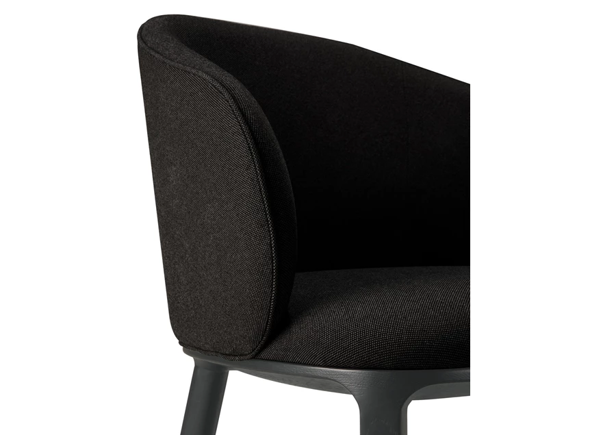 Armleuning Eetkamerstoel Oak Unda Black Dining Chair 50696 Ethnicraft