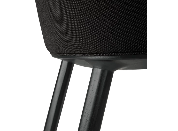 Achterkant onderstel Eetkamerstoel Oak Unda Black Dining Chair 50696 Ethnicraft