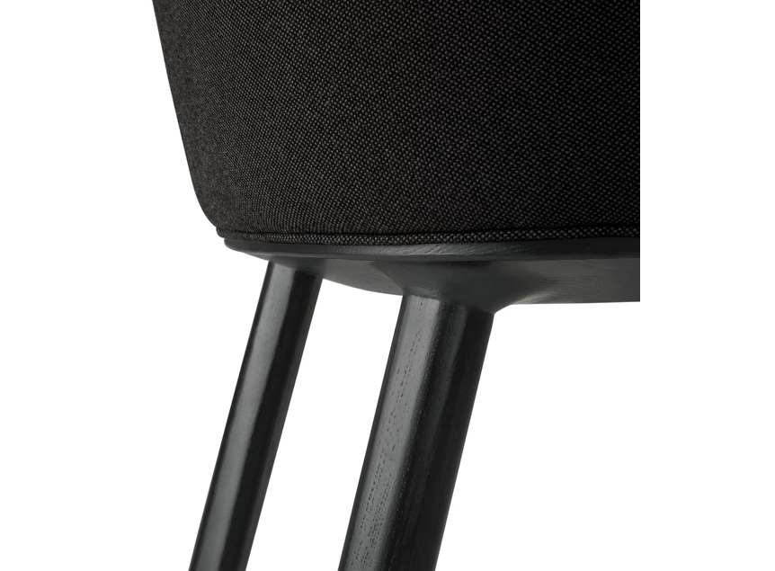 Achterkant onderstel Eetkamerstoel Oak Unda Black Dining Chair 50696 Ethnicraft