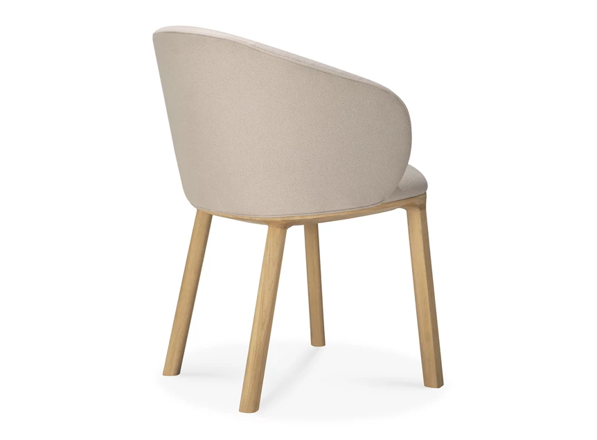 Achterkant Eetkamerstoel Oak Unda Dining Chair 50695 Ethnicraft