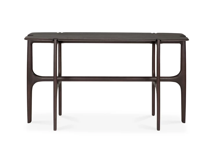 Muurtafel Teak Pi Dark Brown Console 11569 Ethnicraft