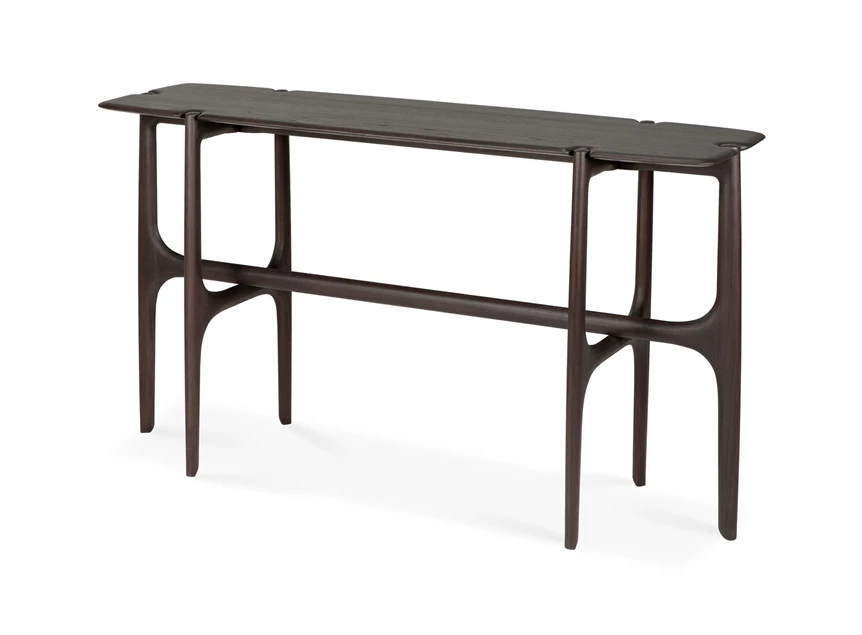 Zijkant Muurtafel Teak Pi Dark Brown Console 11569 Ethnicraft