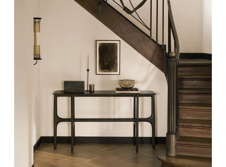 Sfeerfoto Muurtafel Teak Pi Dark Brown Console 11569 Ethnicraft