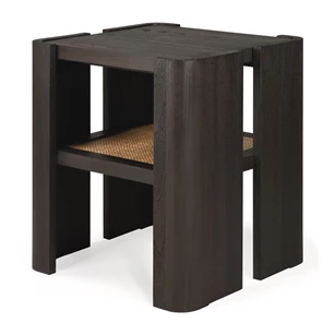 Bijzettafel Teak Panel Dark Brown Side Table 10766 Ethnicraft