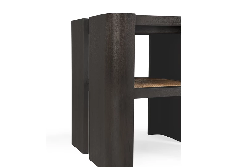 Frame Bijzettafel Teak Panel Dark Brown Side Table 10766 Ethnicraft