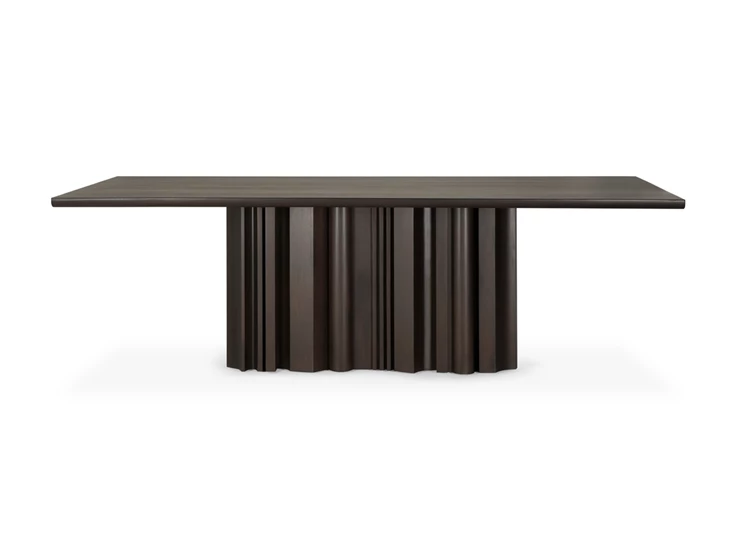 Front Eettafel Mahogony Sequence Dark Brown Dining Table 35155 Ethnicraft