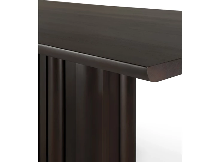 Bladrand Eettafel Mahogony Sequence Dark Brown Dining Table 35155 Ethnicraft