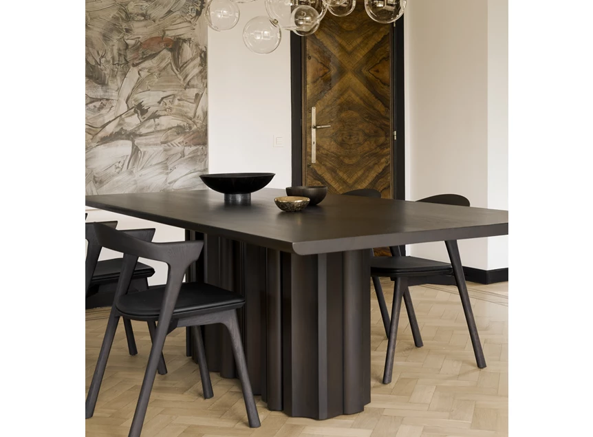 Art deco Eettafel Mahogony Sequence Dark Brown Dining Table 35155 Ethnicraft