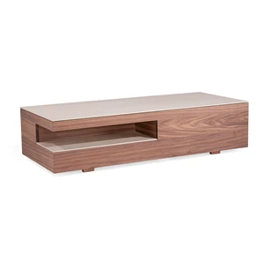 Front Salontafel Edge fineer noot keramiek Tables to love Crest Karat