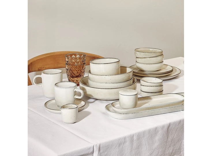 Meridian ivoor kom Ø22xh6cm sfeer