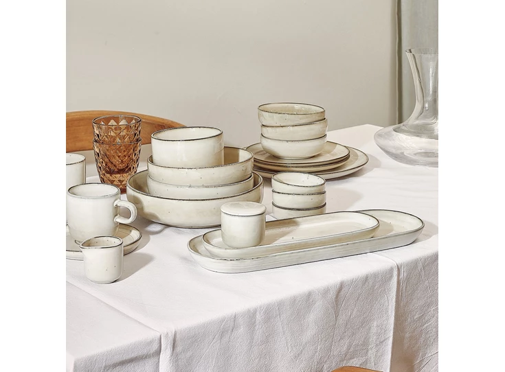 Meridian ivoor serveerschaal 28xh7cm sfeer