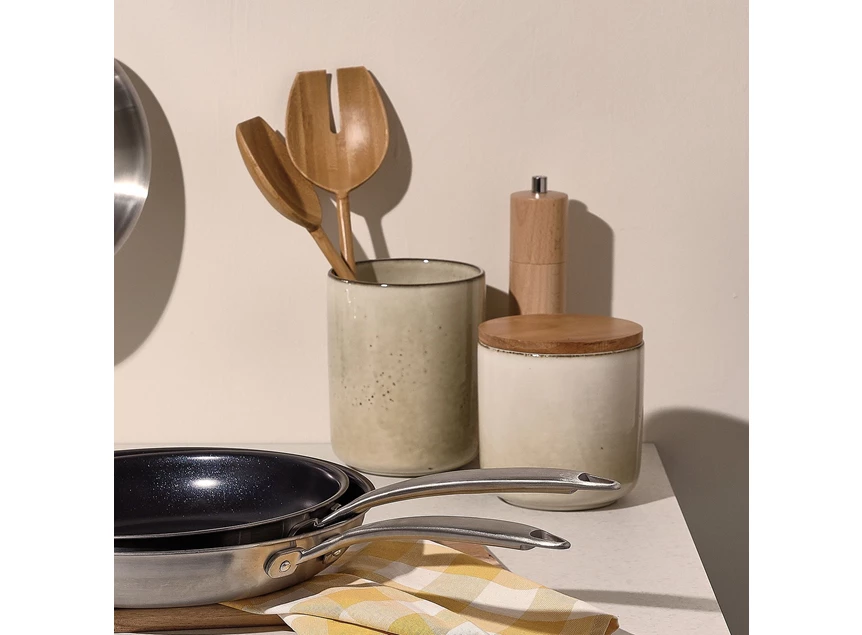 Meridian ivoor voorraadpot Ø12xh15cm sfeer