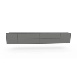 Dressoir Side hangend mat glas graniet Spectral