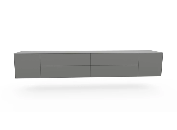 Dressoir Side hangend mat glas graniet Spectral