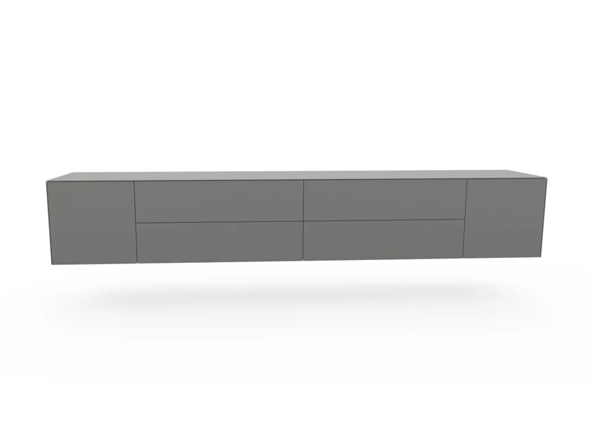 Dressoir Side hangend mat glas graniet Spectral