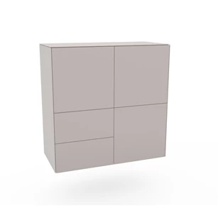 Barkast Side opstelling 9 hangend combi mat blinkend glas pebble Spectral