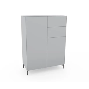 Barkast Side opstelling 10 mat glas grey poot Edge Spectral