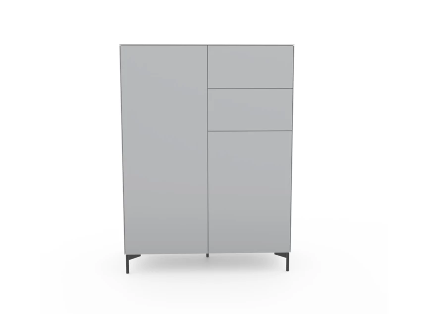 Front Barkast Side opstelling 10 mat glas grey poot Edge Spectral