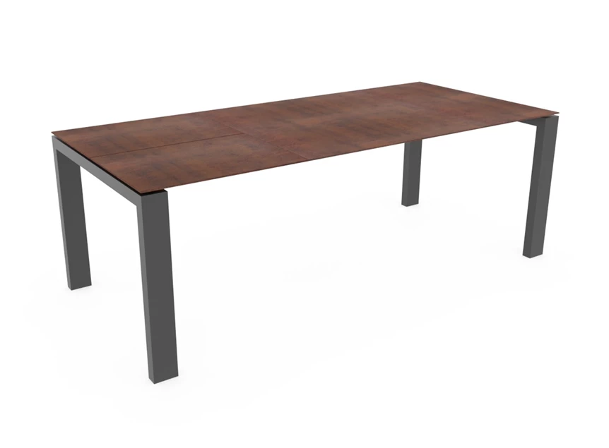 Verlengbare tafel TZV keramiek roest Crest Tables to love Karat