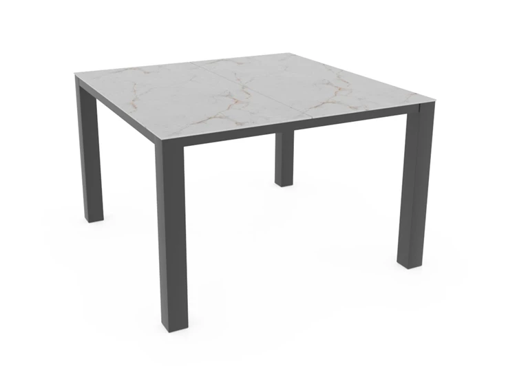 Tafel T vierkant keramiek marmerlook wit Crest tables to love Karat