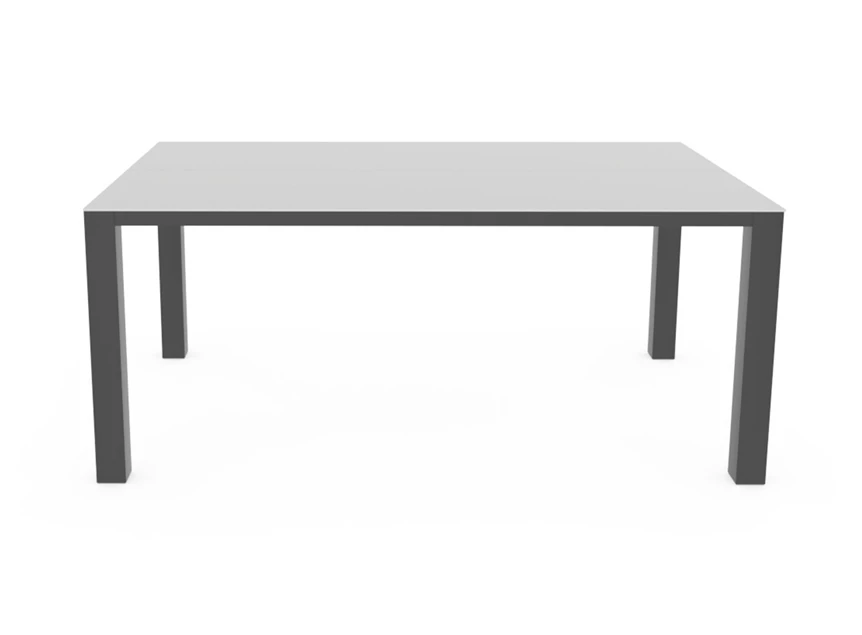 Front Tafel T rechthoekig keramiek wit Crest Tables to love Karat