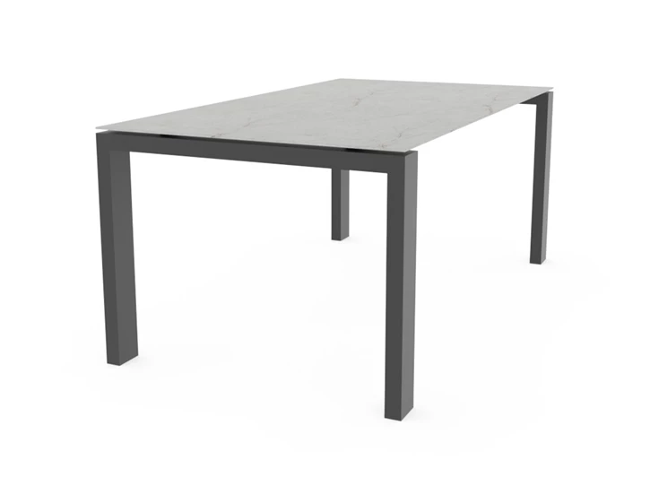 Zijkant Tafel TZ keramiek marmerlook beige Crest Tables to love Karat