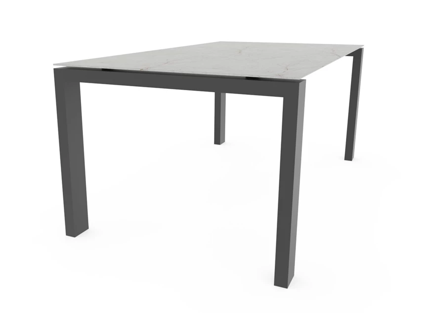 Detail Tafel TZ keramiek marmerlook beige Crest Tables to love Karat
